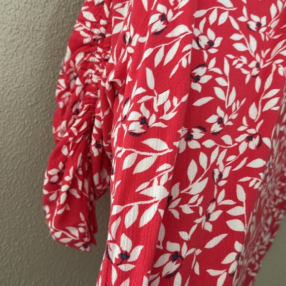 Women’s Lane Bryant Cinched 3/4 Sleeve Top, Size 18 2X, Pink - Picture 5 of 6